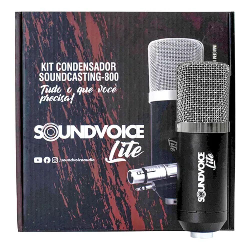 MICROFONE SOUNDVOICE KIT SOUNDCASTING-800