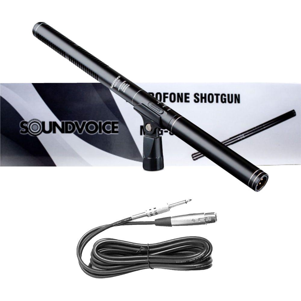 MICROFONE SOUNDVOICE CORAL MSG 36 SHOTGUN