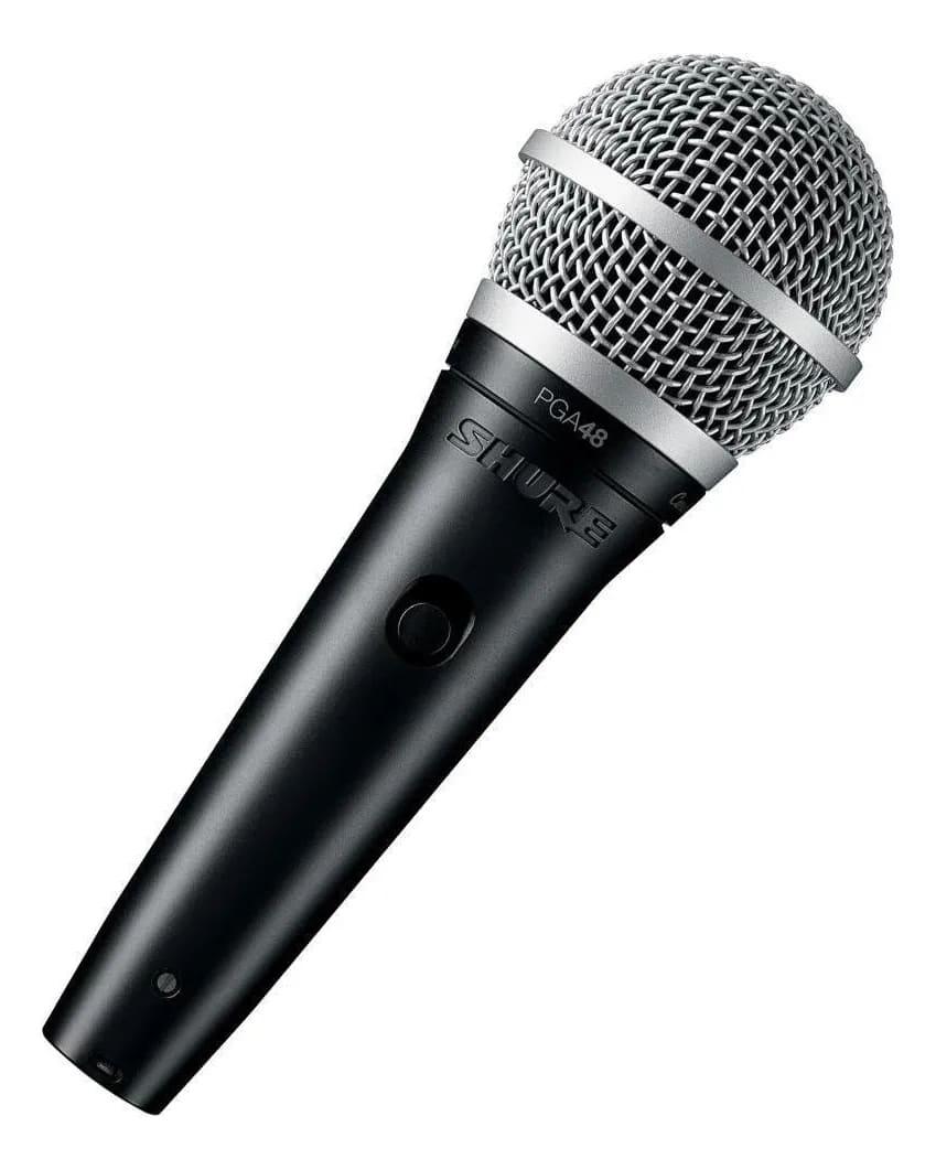 MICROFONE SHURE PGA-48LC MÇO S/CABO