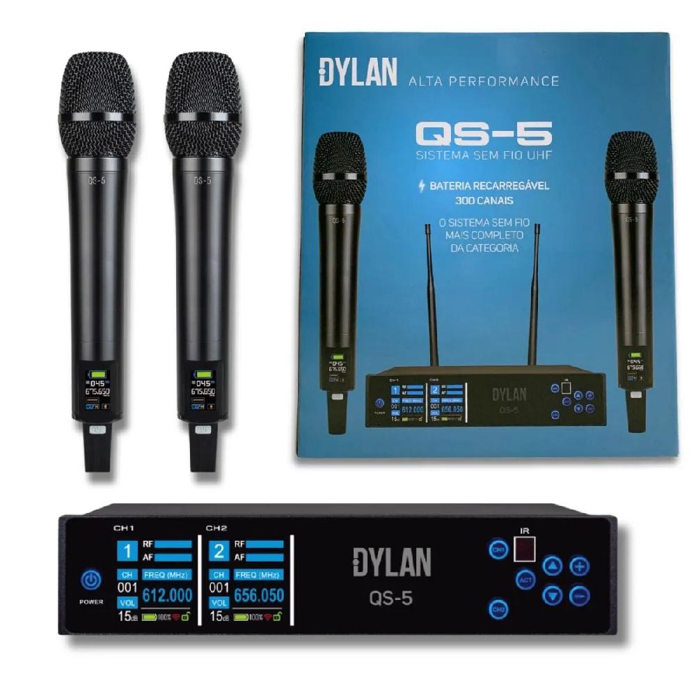 MICROFONE DYLAN S/ FIO DUPLO QS-5