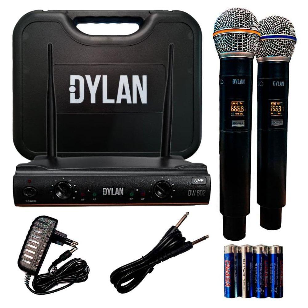 MICROFONE DYLAN S/ FIO DUPLO DW 602 MAX