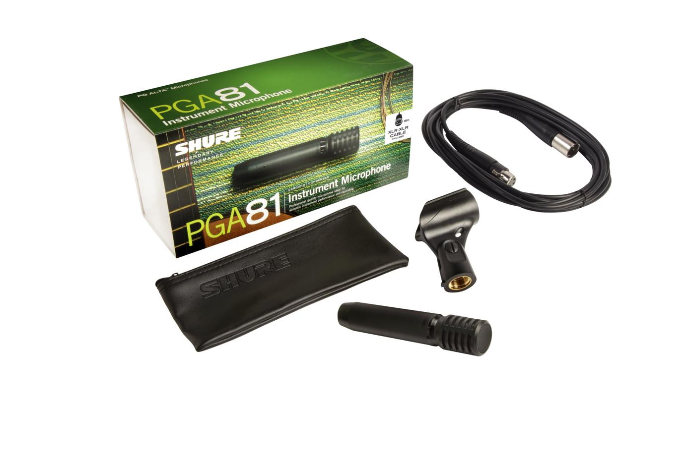 MICROFONE CONDENSADOR SHURE PGA81-LC
